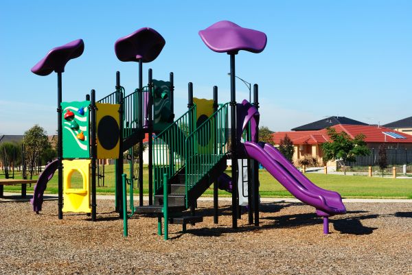 Playground Mulch Removal in Bluffton