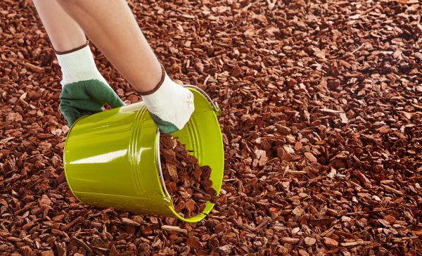 Wood Chip Landscaping in Bluffton